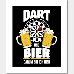 Darts And Beer That's Why I'm Here Dart Player Posters and Art